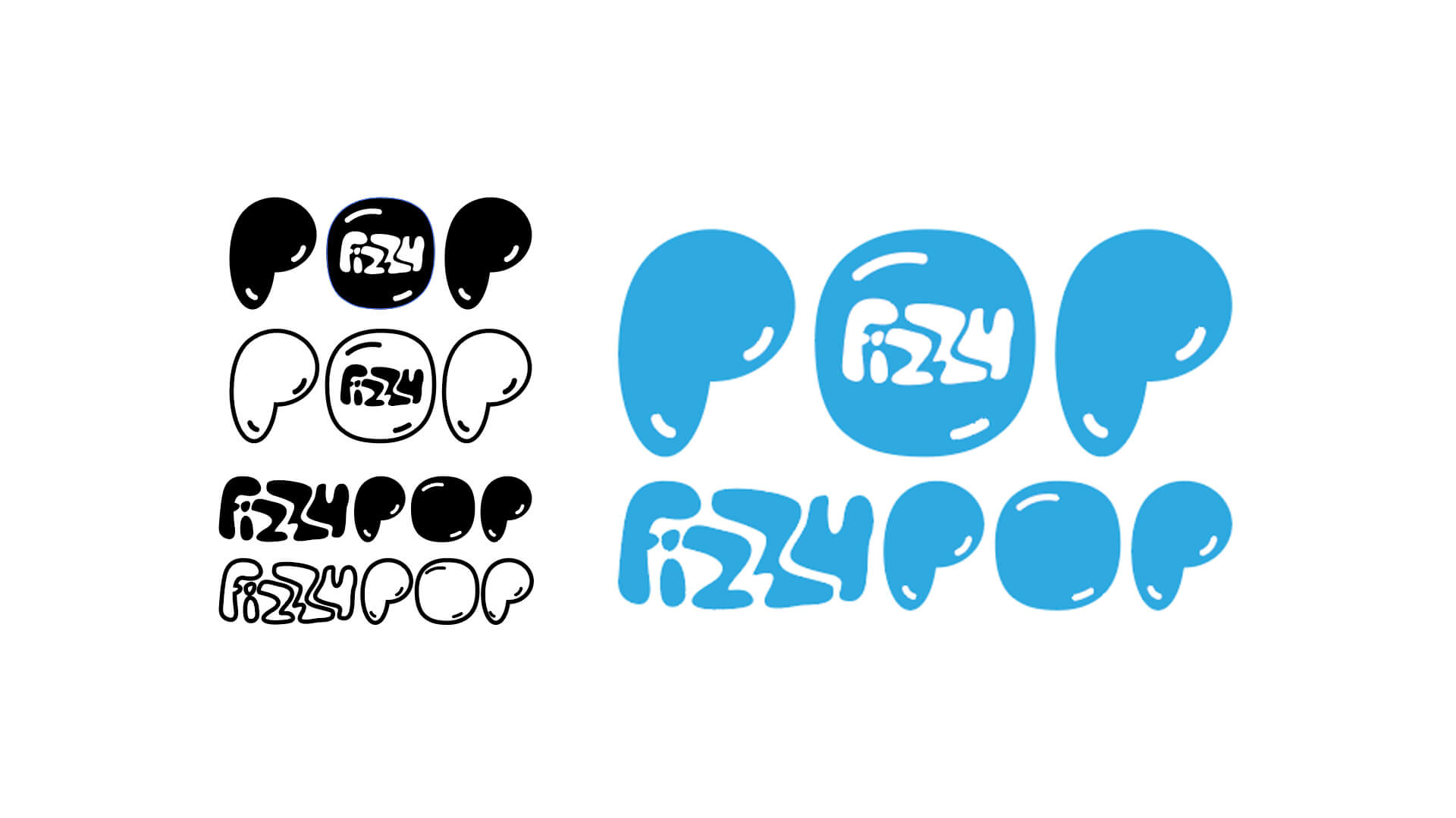 an image of FizzyPOP's final iteration of logo